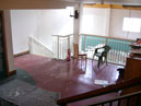 upstairs